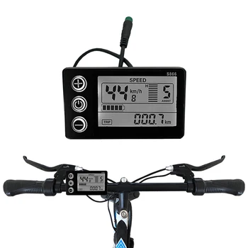 Електрически Велосипед S866 24/36/48 Водоустойчив Включете LCD Дисплея, За да 22,2 мм Волана E-Bike Скутер LCD Екран Аксесоари