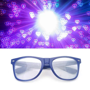 Очила с ефект на сърцето обичат специални ефекти, за да наблюдава как светлината се превръща в точки в формата на сърце във формата на сърце през нощта Очила за КОМПЮТЪР